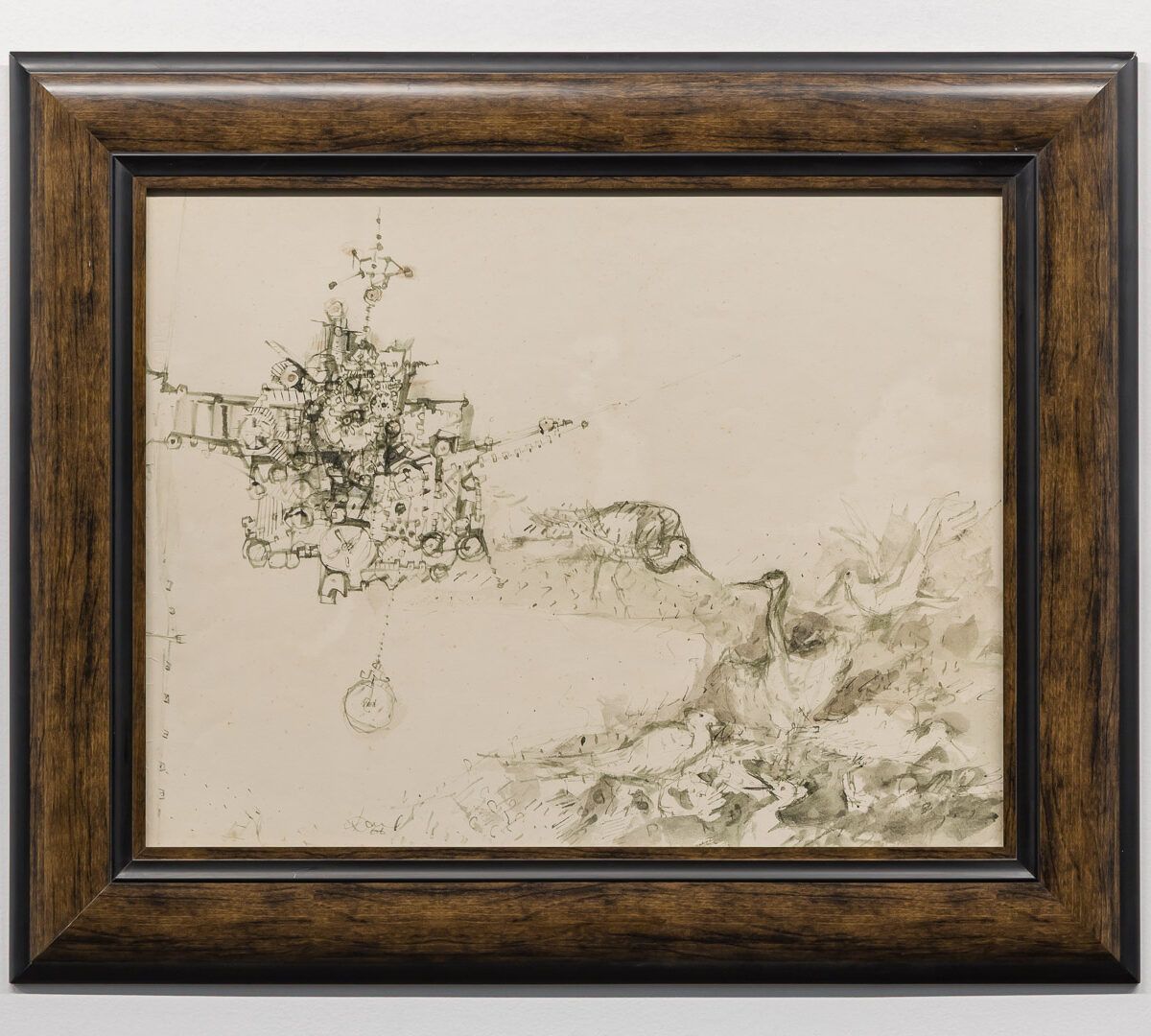 Desenho 'Pássaros e máquinas' 1966 | Darel Valença Lins