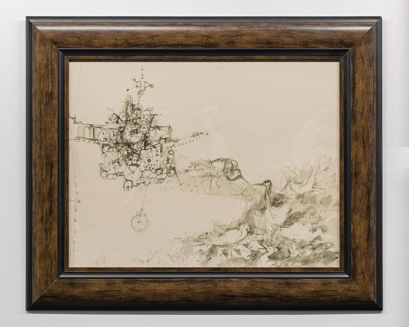 Desenho 'Pássaros e máquinas' 1966 | Darel Valença Lins