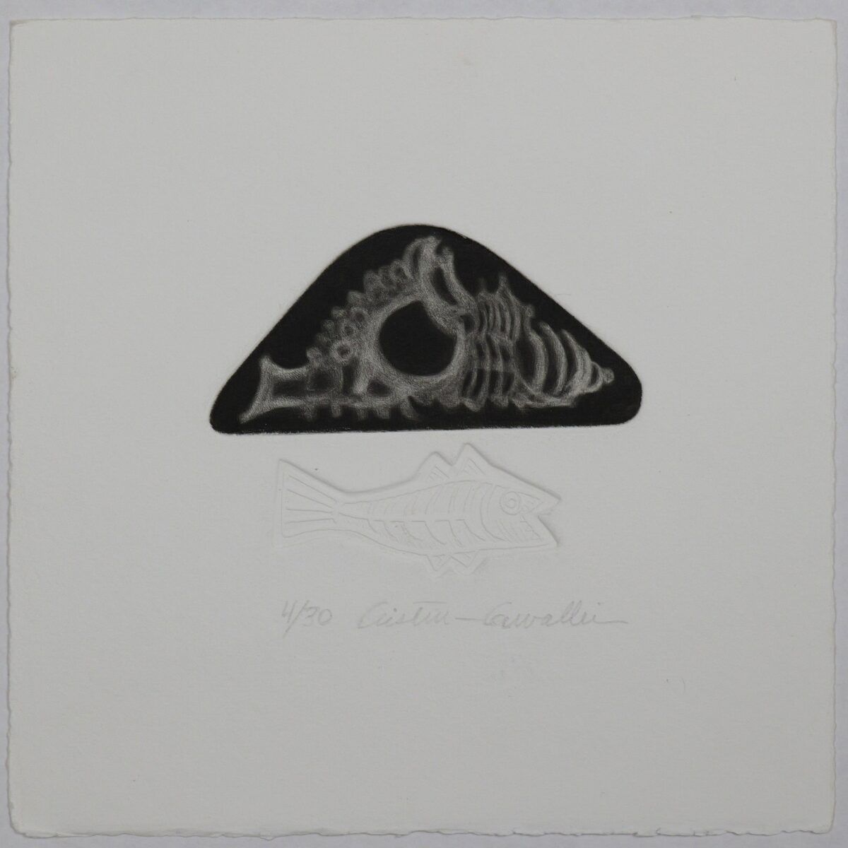 Gravura em metal - "Coisas do mar" l Cristina Carvalheira