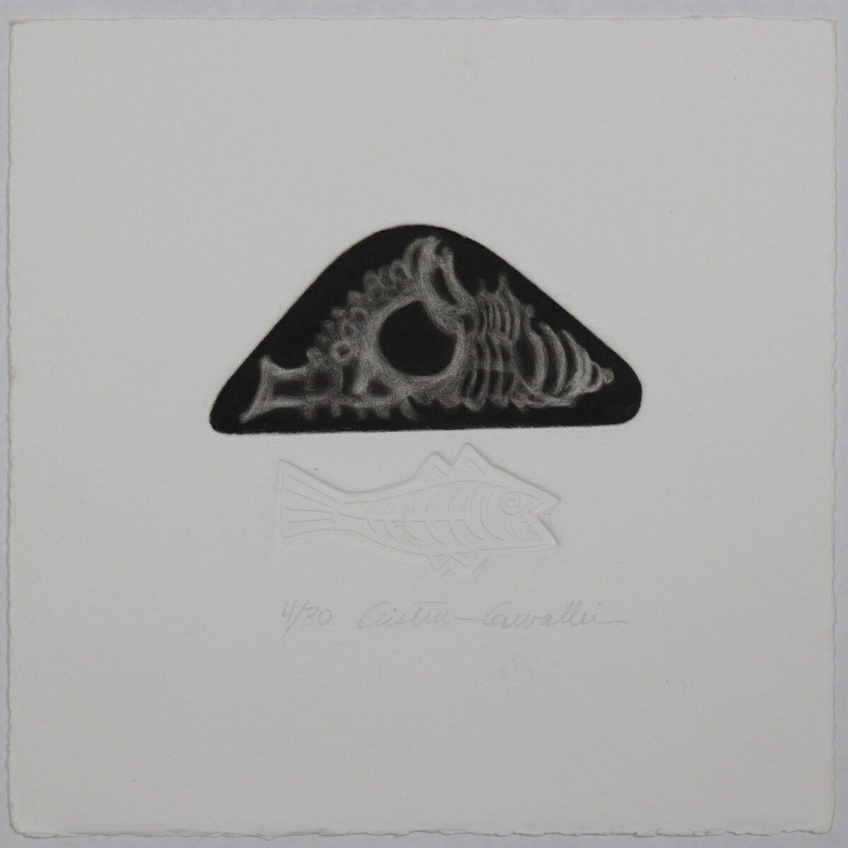 Gravura em metal - "Coisas do mar" l Cristina Carvalheira