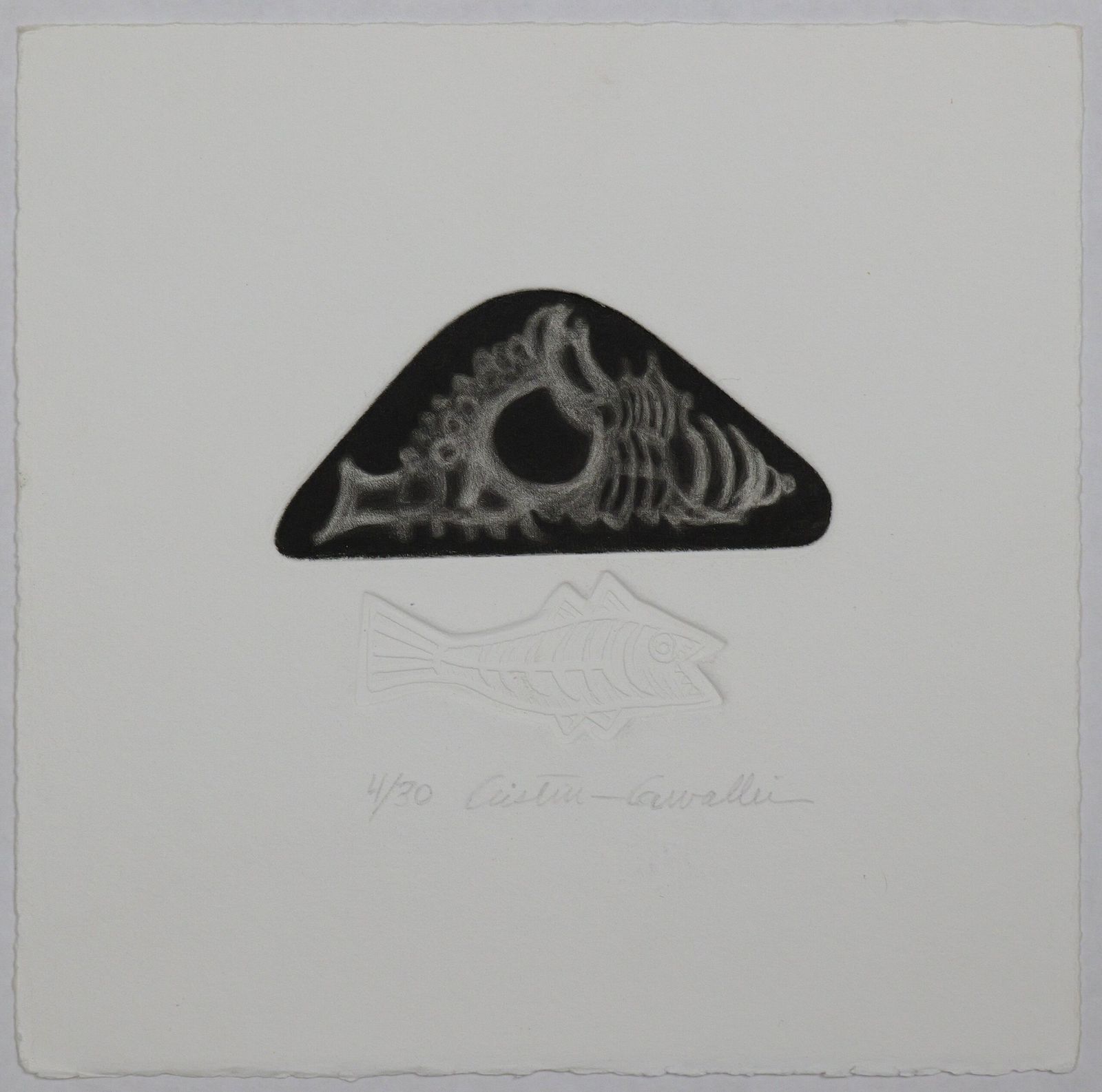 Gravura em metal - "Coisas do mar" l Cristina Carvalheira