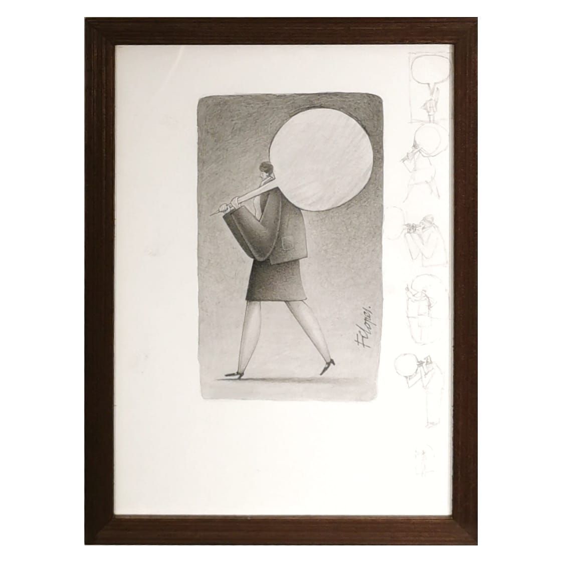 Desenho do artista Fernando Lopes