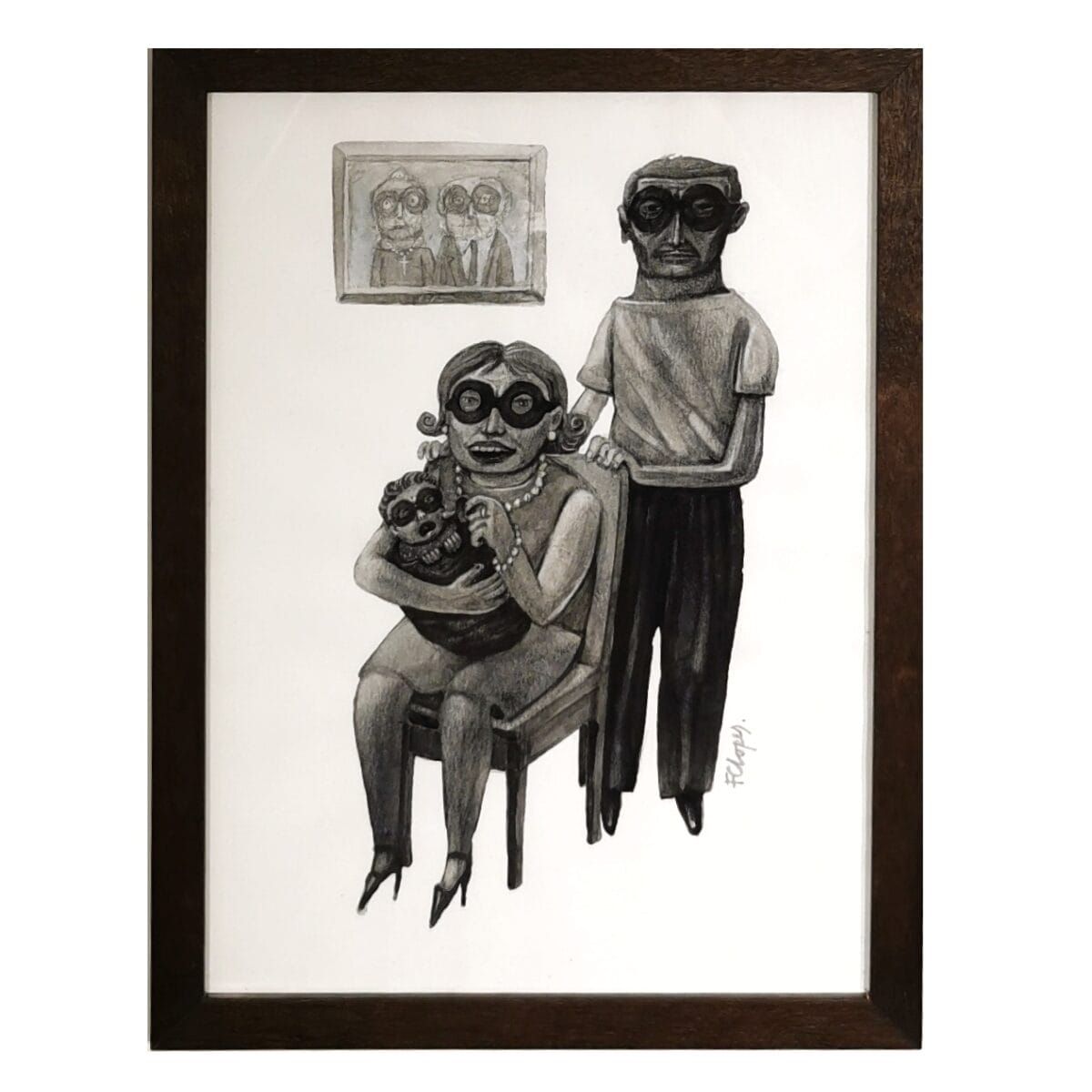 Desenho do artista Fernando Lopes