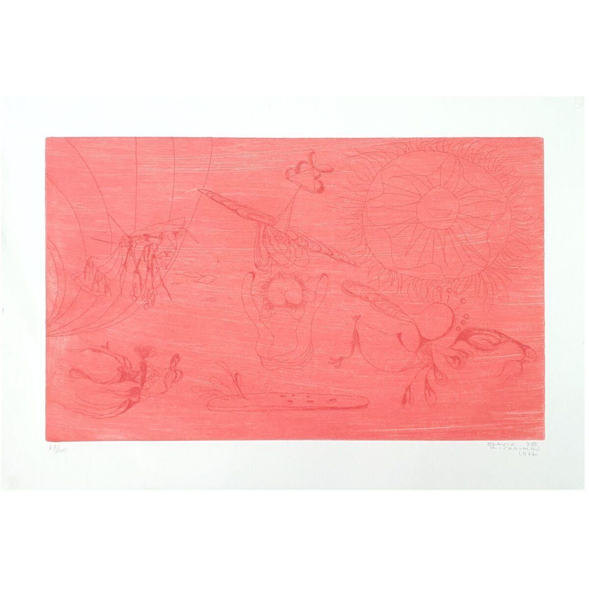 Flávio de Carvalho Gravura em Metal