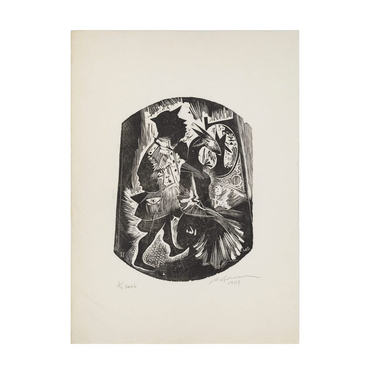 Xilogravura do artista Marcello Grassmann