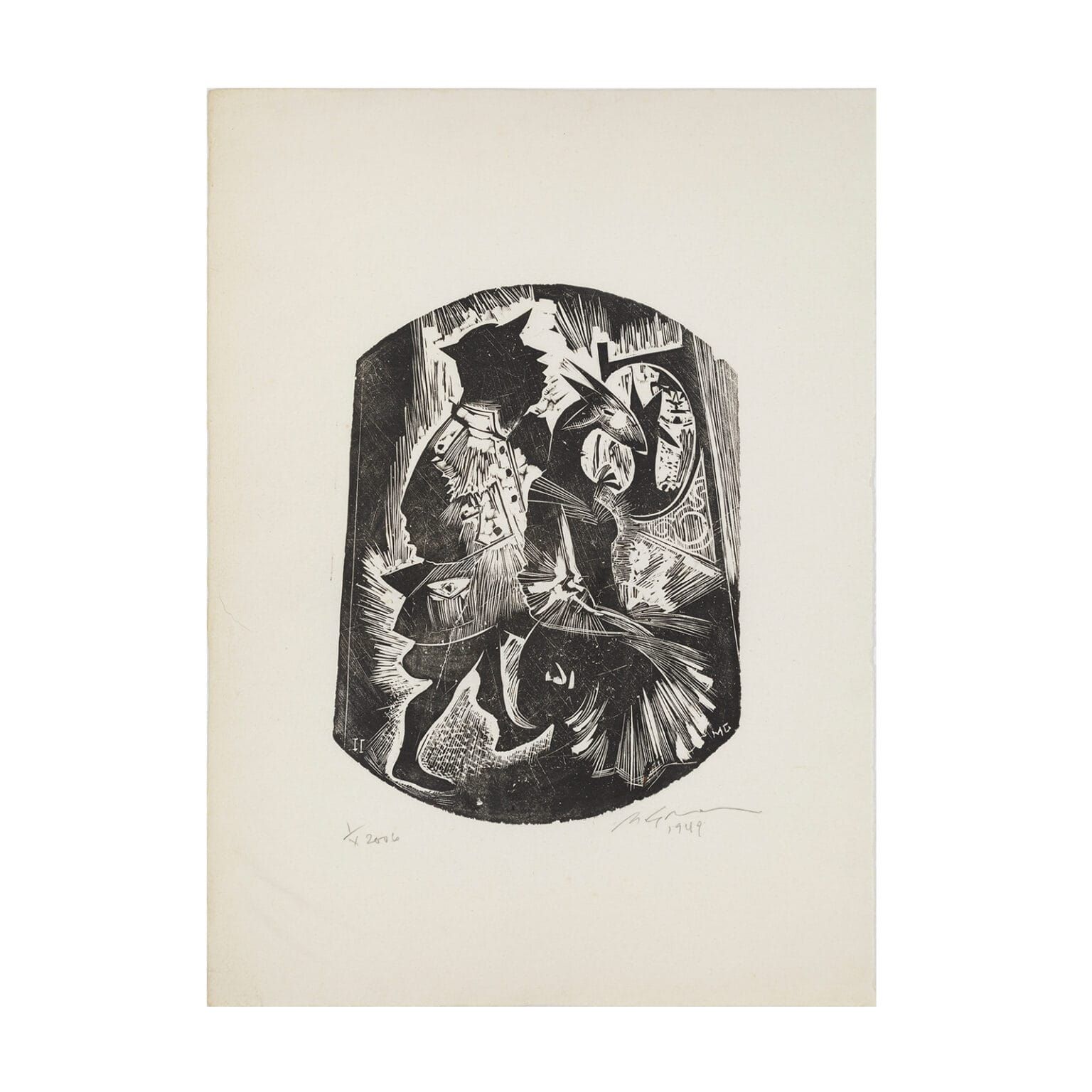 Xilogravura do artista Marcello Grassmann