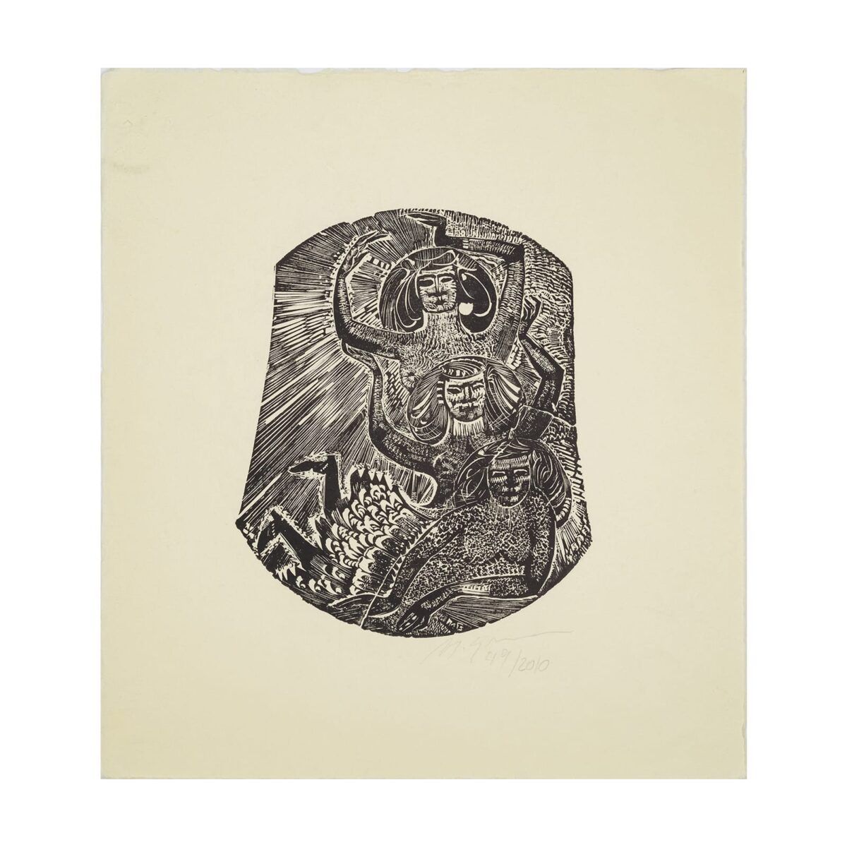 Xilogravura do artista Marcello Grassmann