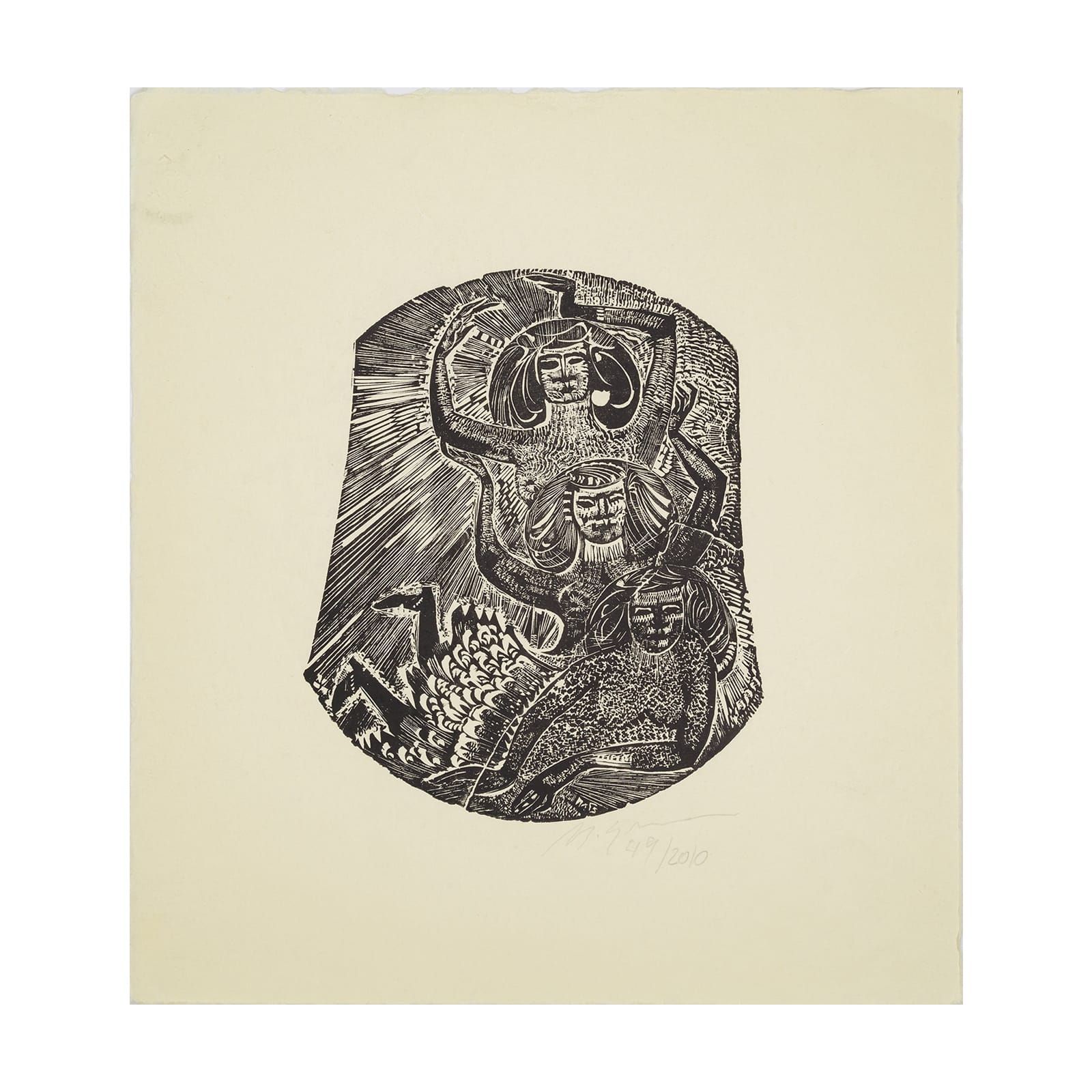 Xilogravura do artista Marcello Grassmann