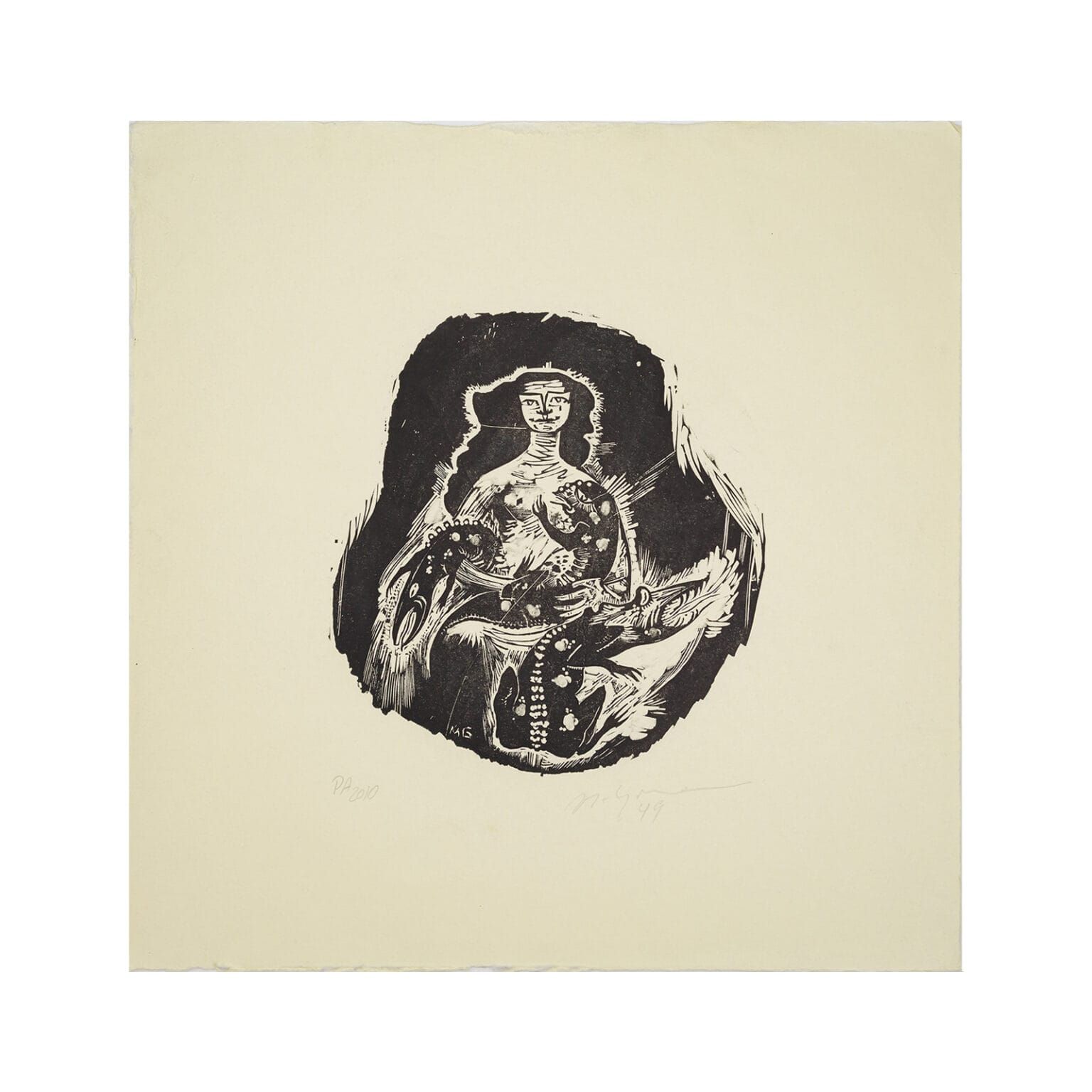 Xilogravura do artista Marcello Grassmann