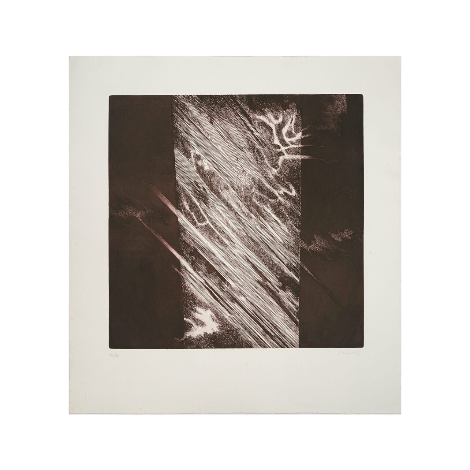 Gravura em metal da artista Renina Katz