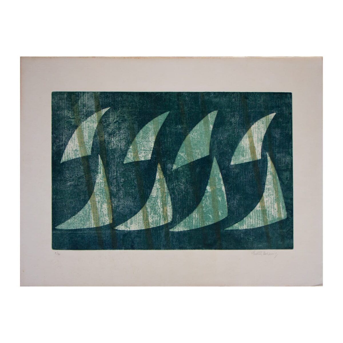 Gravura em metal da artista Edith Behring