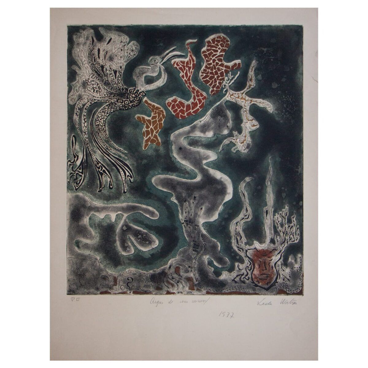 Gravura em metal Lêda Watson