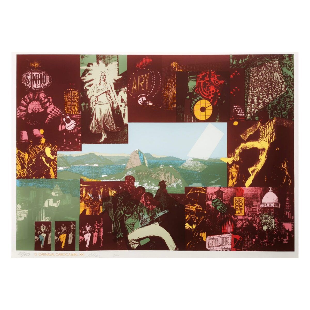 Serigrafia Carlos Scliar carnaval