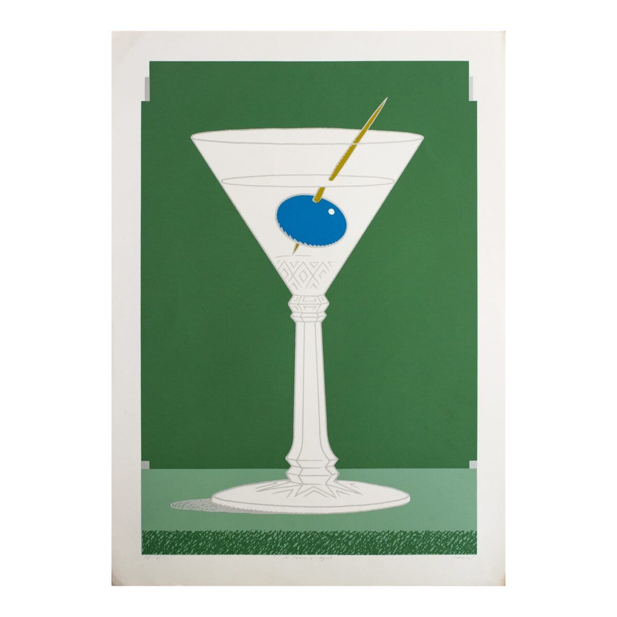 Caulos_Serigrafia_A terra é azul (martini)_PI7_69,7×49,5