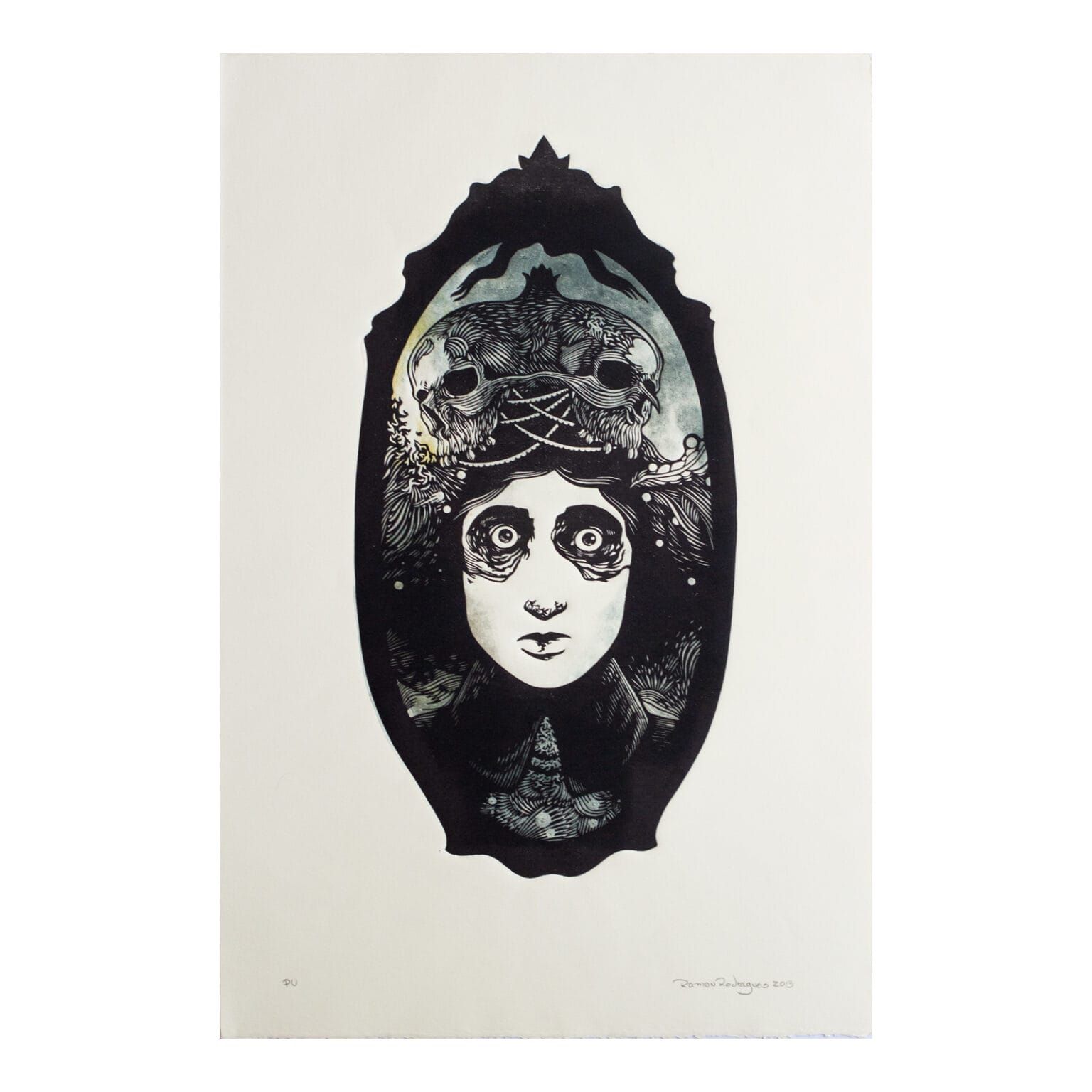 Ramon Rodrigues_Xilogravura_PU_2013_57x37,5