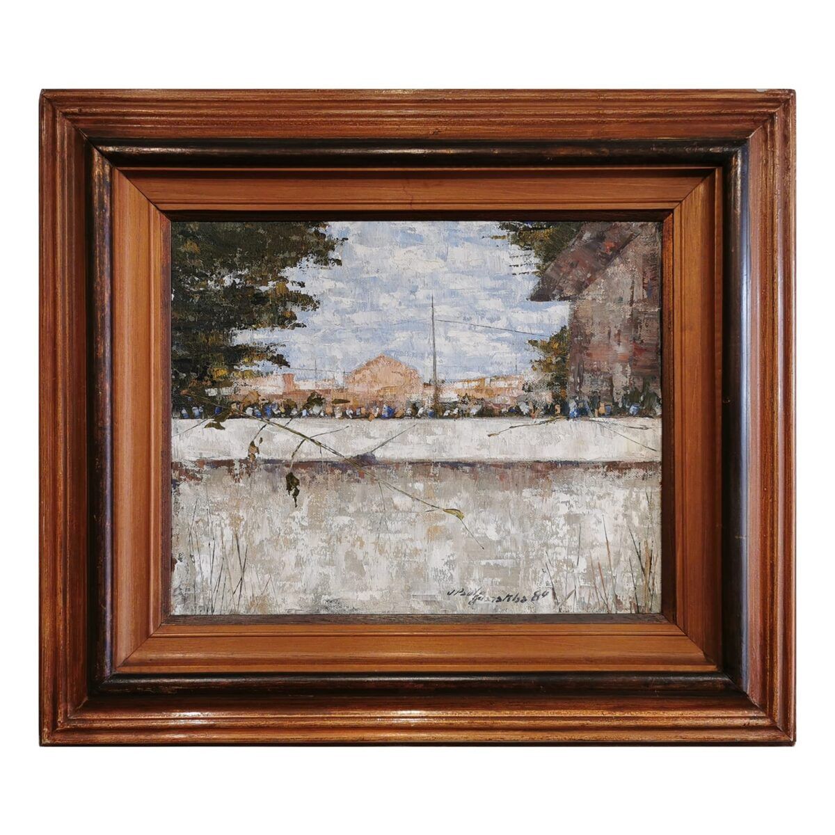 Pintura “O muro com dentes de vidro (Guaratiba)” l José Paulo Moreira da Fonseca