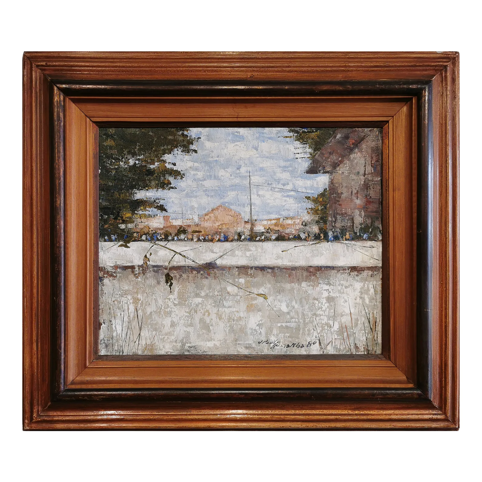 Pintura “O muro com dentes de vidro (Guaratiba)” l José Paulo Moreira da Fonseca