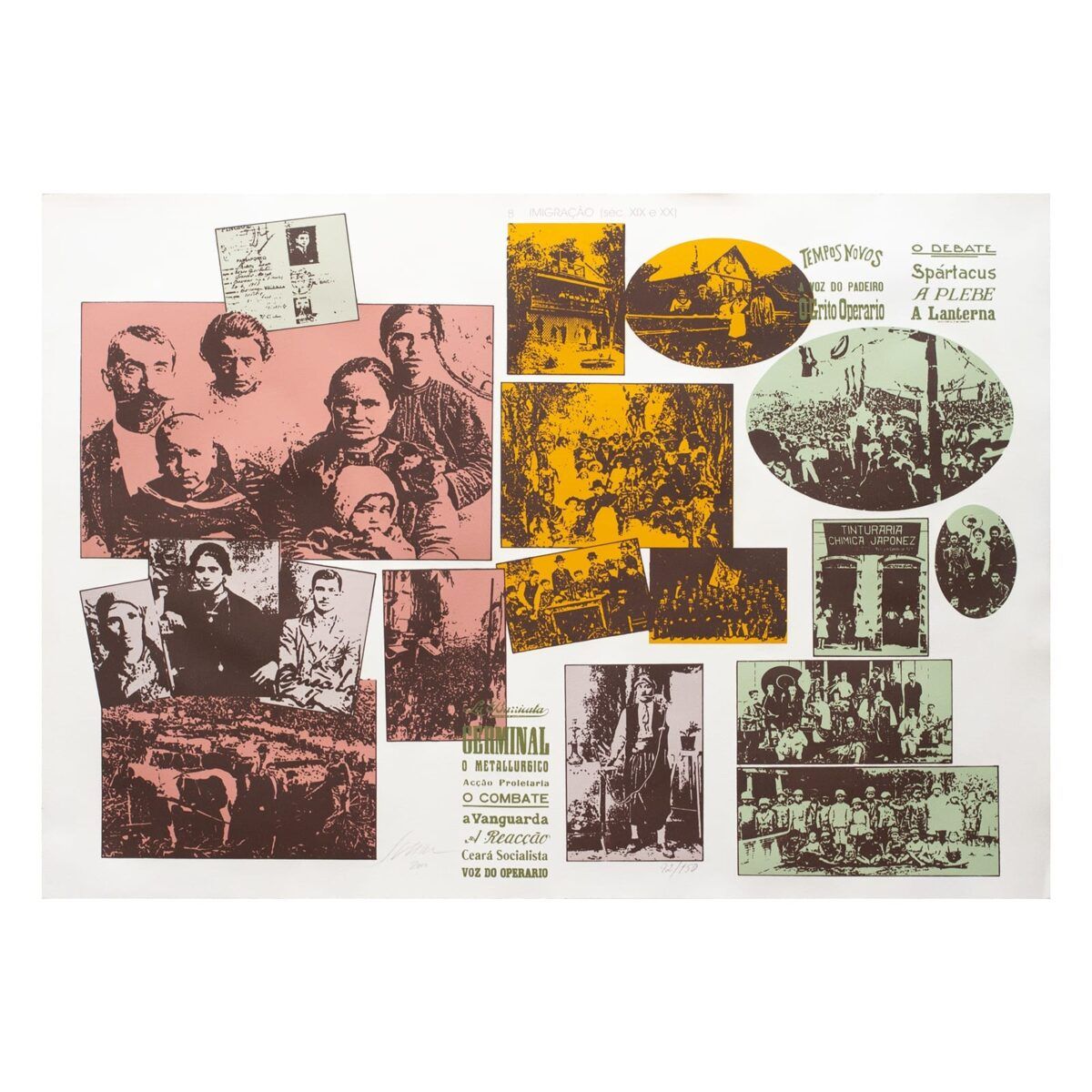 Serigrafia "Imigração (sec. XIX e XX)" | Carlos Scliar