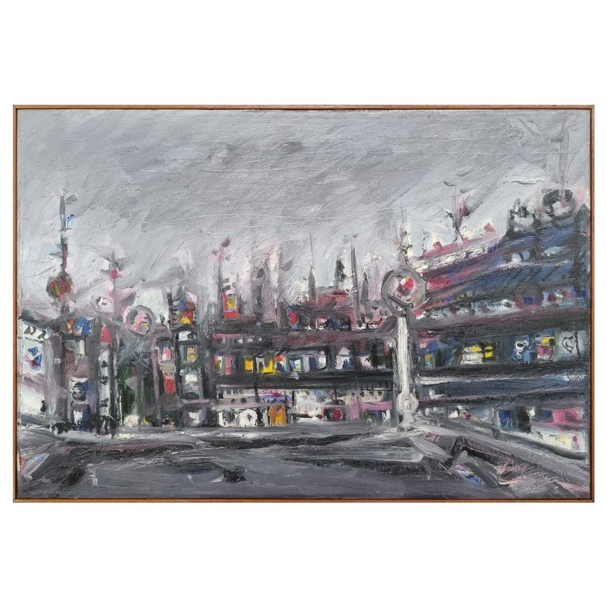 Pintura de cidade imaginária. Darel Valença Lins.