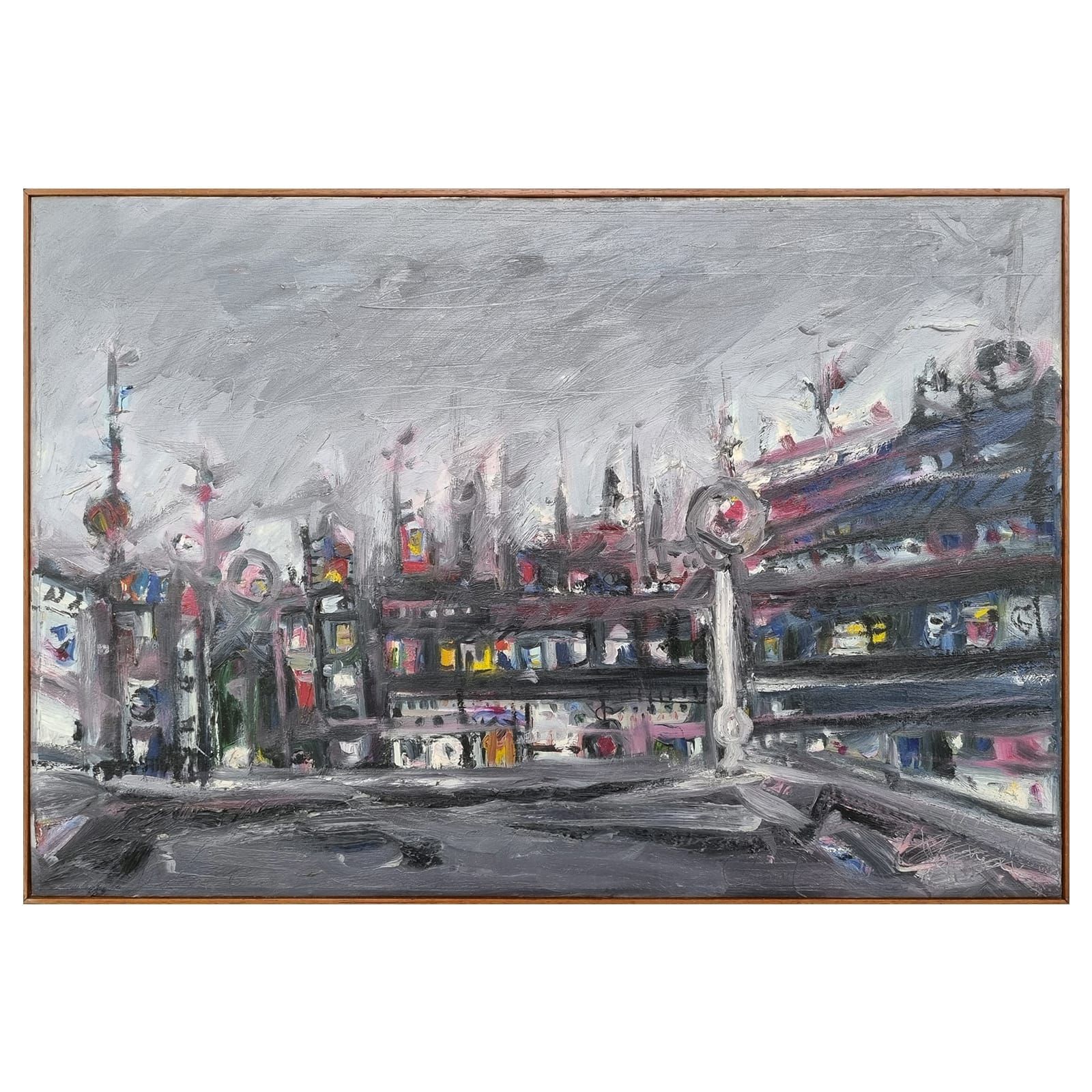 Pintura de cidade imaginária. Darel Valença Lins.