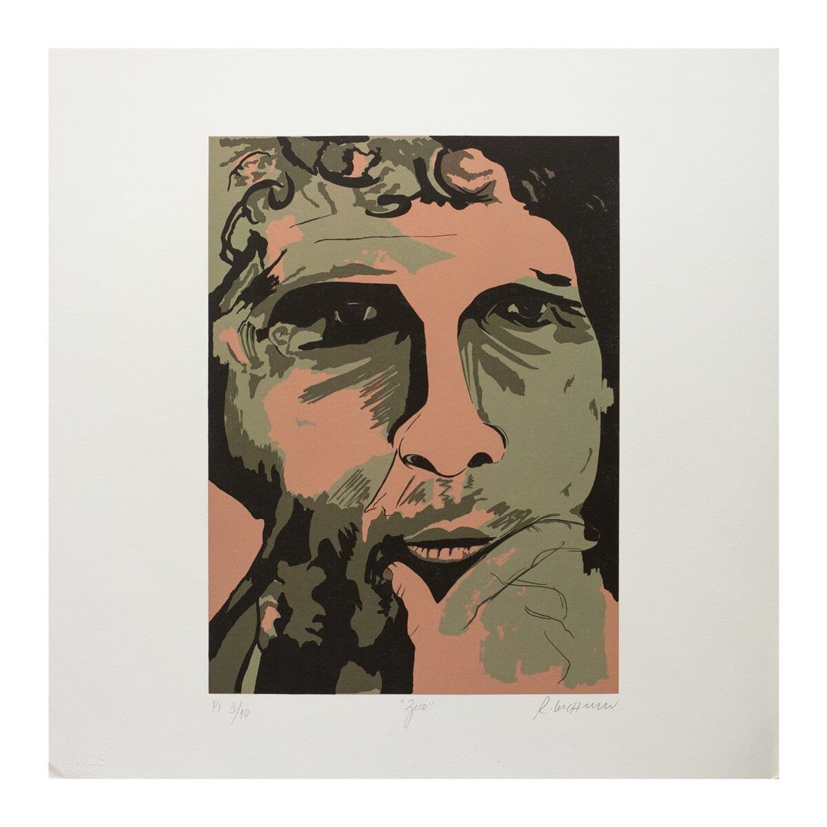 Serigrafia "Zico" l Rubens Gerchman