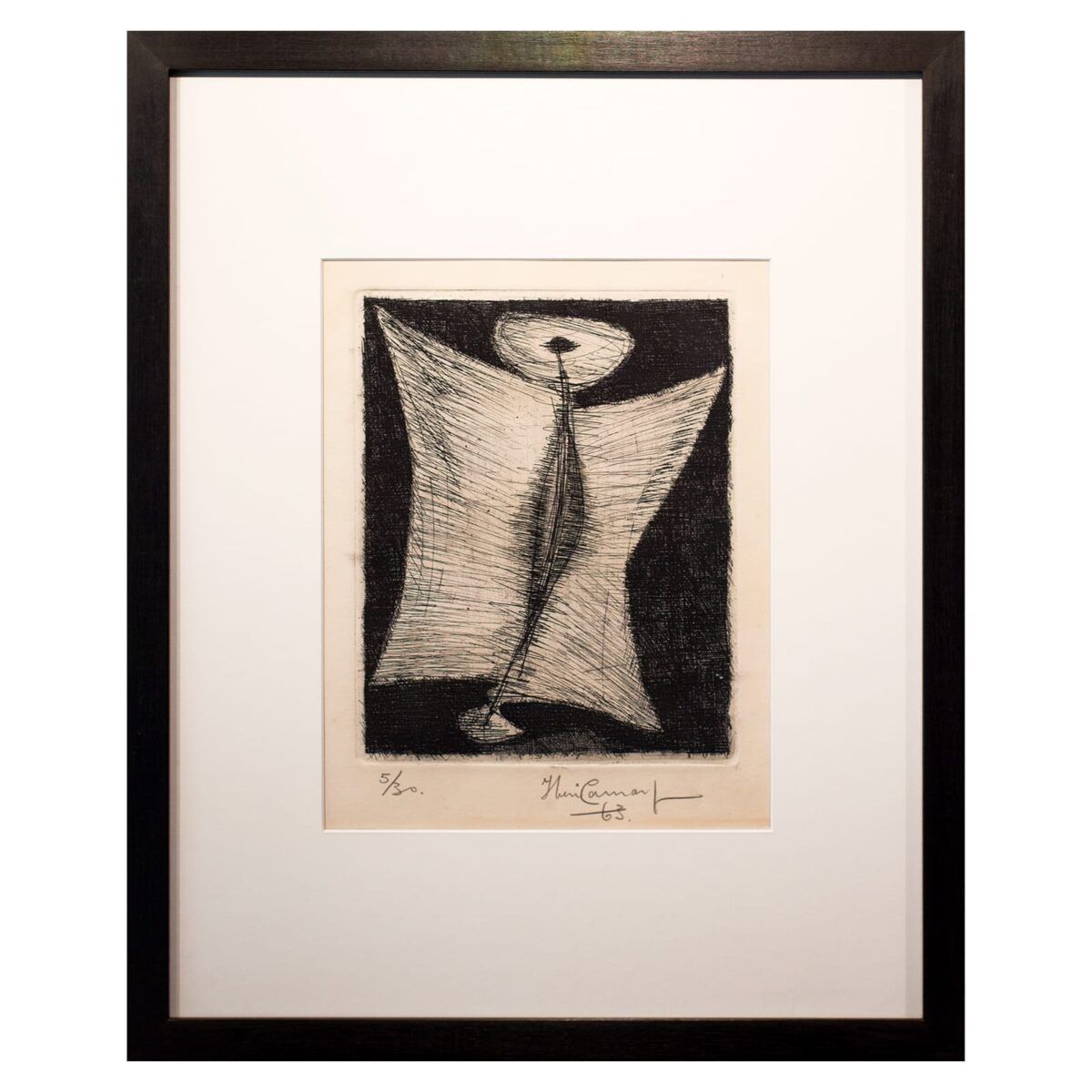 Gravura em Metal "Meu personagem" l Iberê Camargo