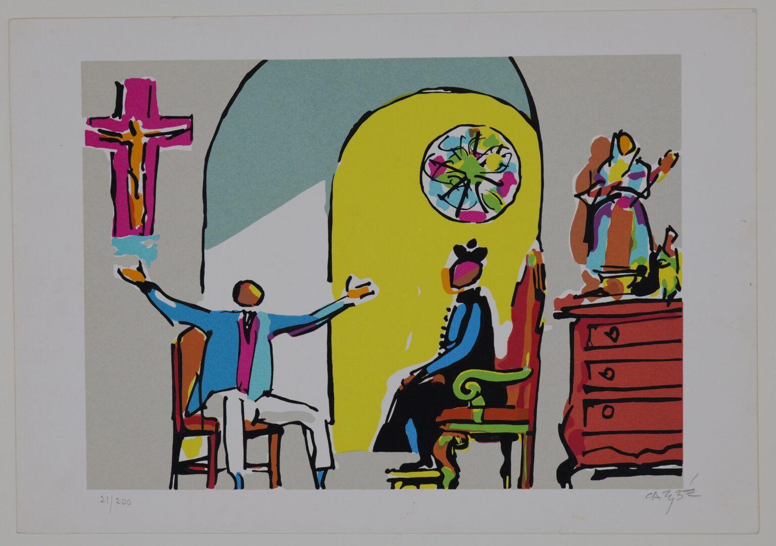 Serigrafia 4 'O compadre de Ogum'l Carybé | Oto Reifschneider Galeria ...