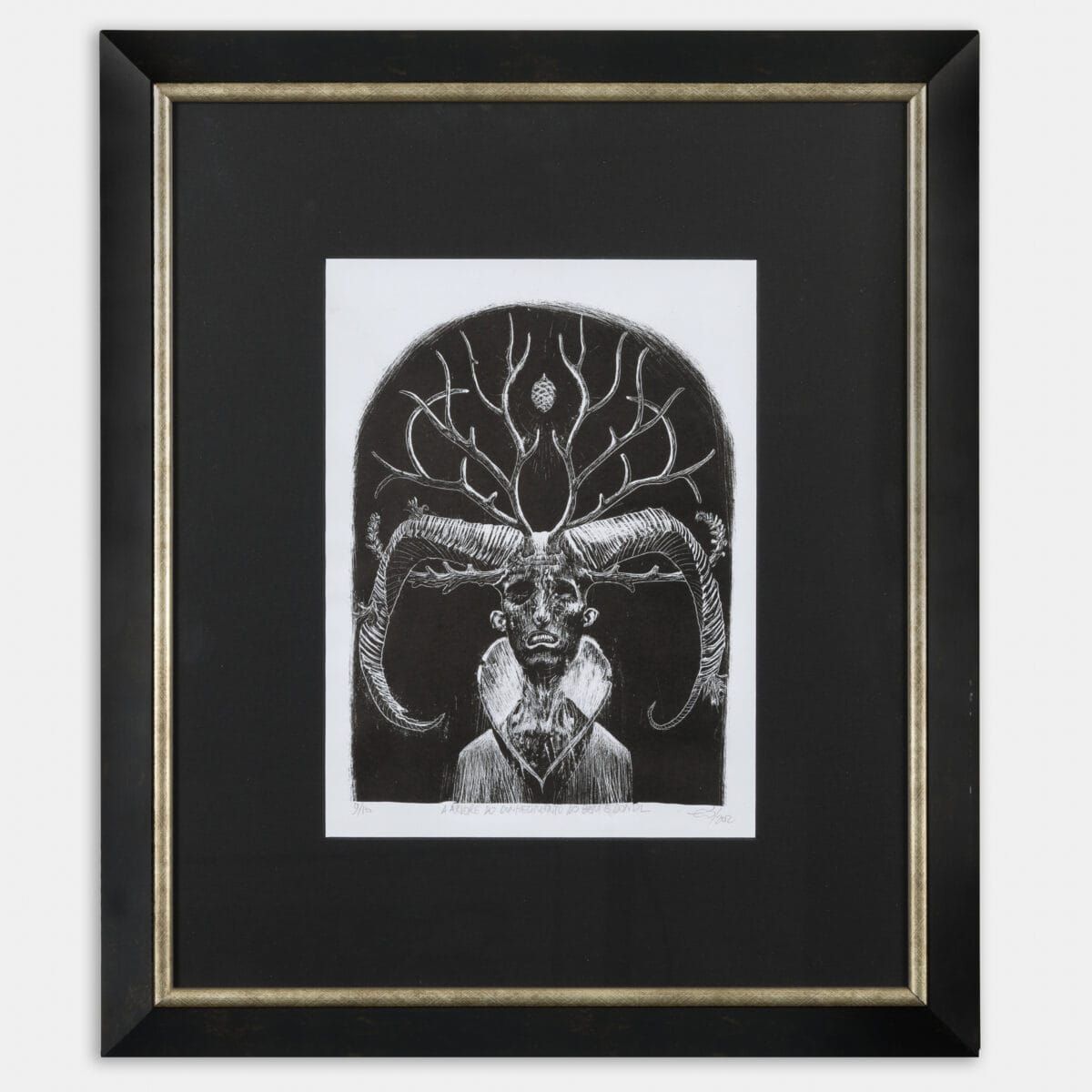 Litografia "A árvore do conhecimento do bem e do mal" | Eduardo Belga