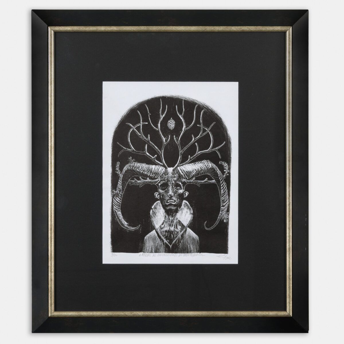 Litografia "A árvore do conhecimento do bem e do mal" | Eduardo Belga