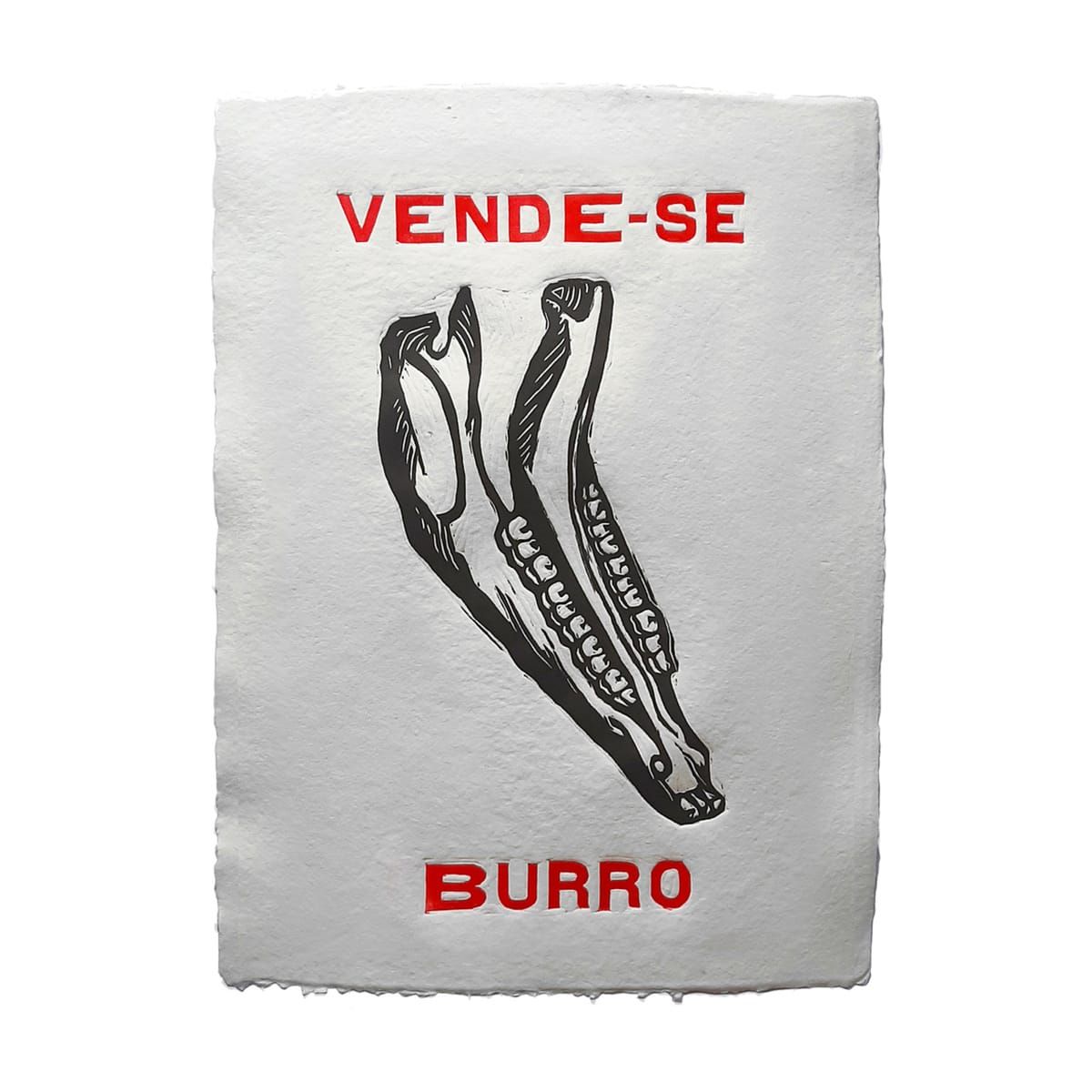 Xilogravura “Vende-se Burro” – série “Sertão Carioca” | Thiago Modesto