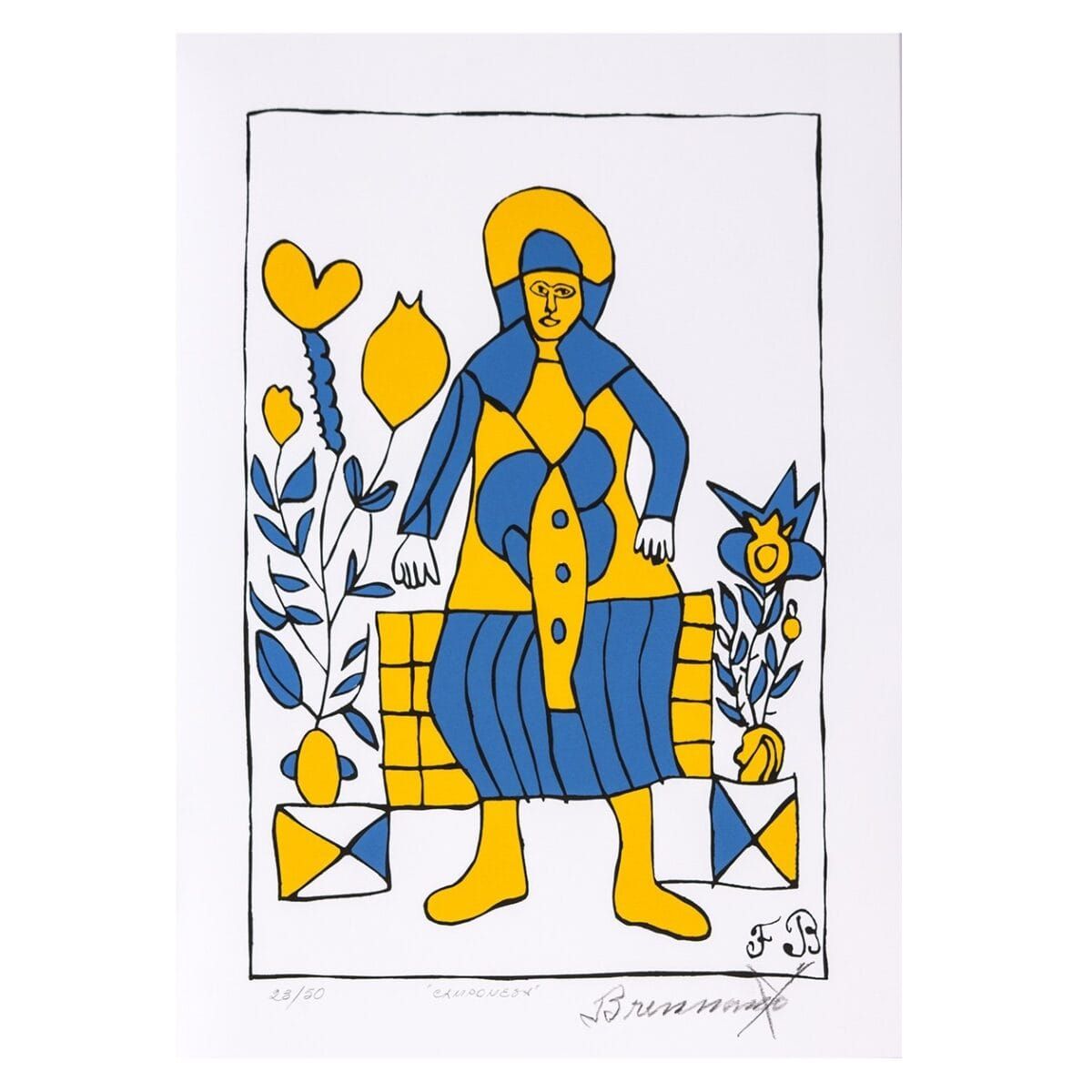 Serigrafia “Camponesa” | Francisco Brennand