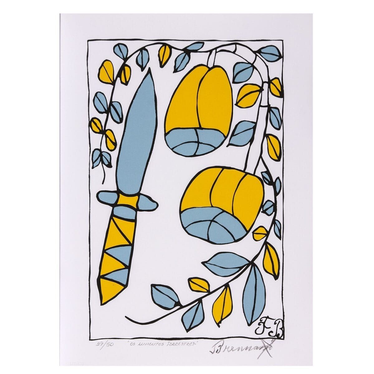 Serigrafia “Os alimentos terrestres” | Francisco Brennand