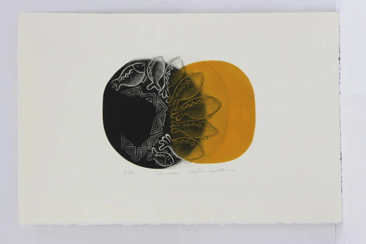 Gravura "Sol e Mar" | Cristina Carvalheira