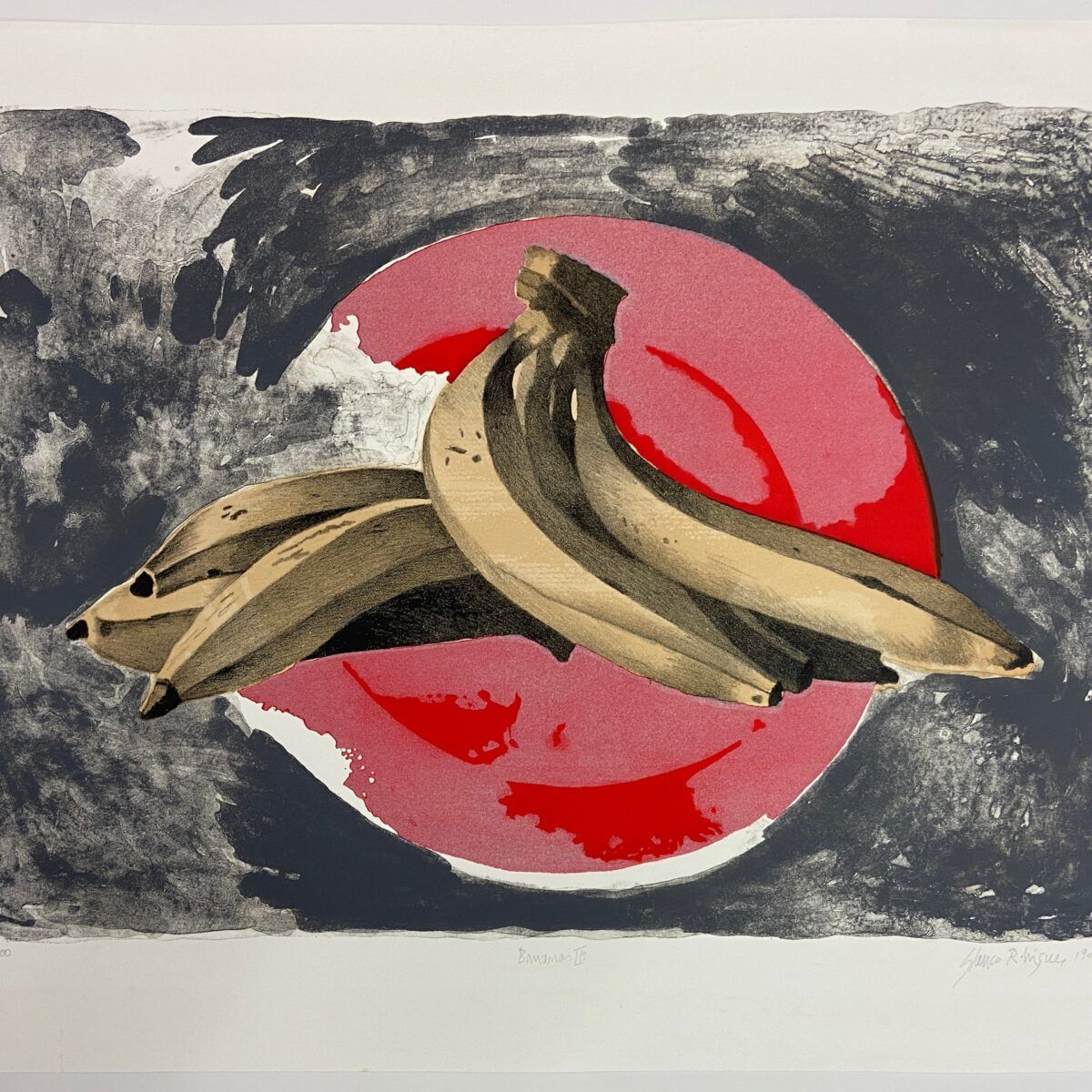 Litografia de bananas de Glauco Rodrigues