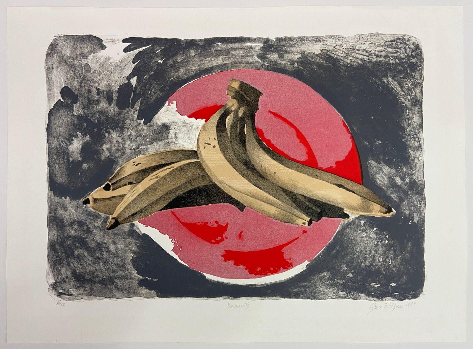 Litografia de bananas de Glauco Rodrigues