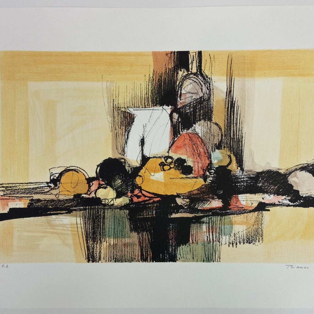 Natureza morta com frutas coloridas de Enrico Bianco