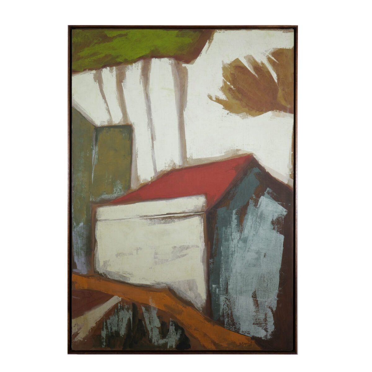 Glenio Bianchetti pintura de 1967 paisagem