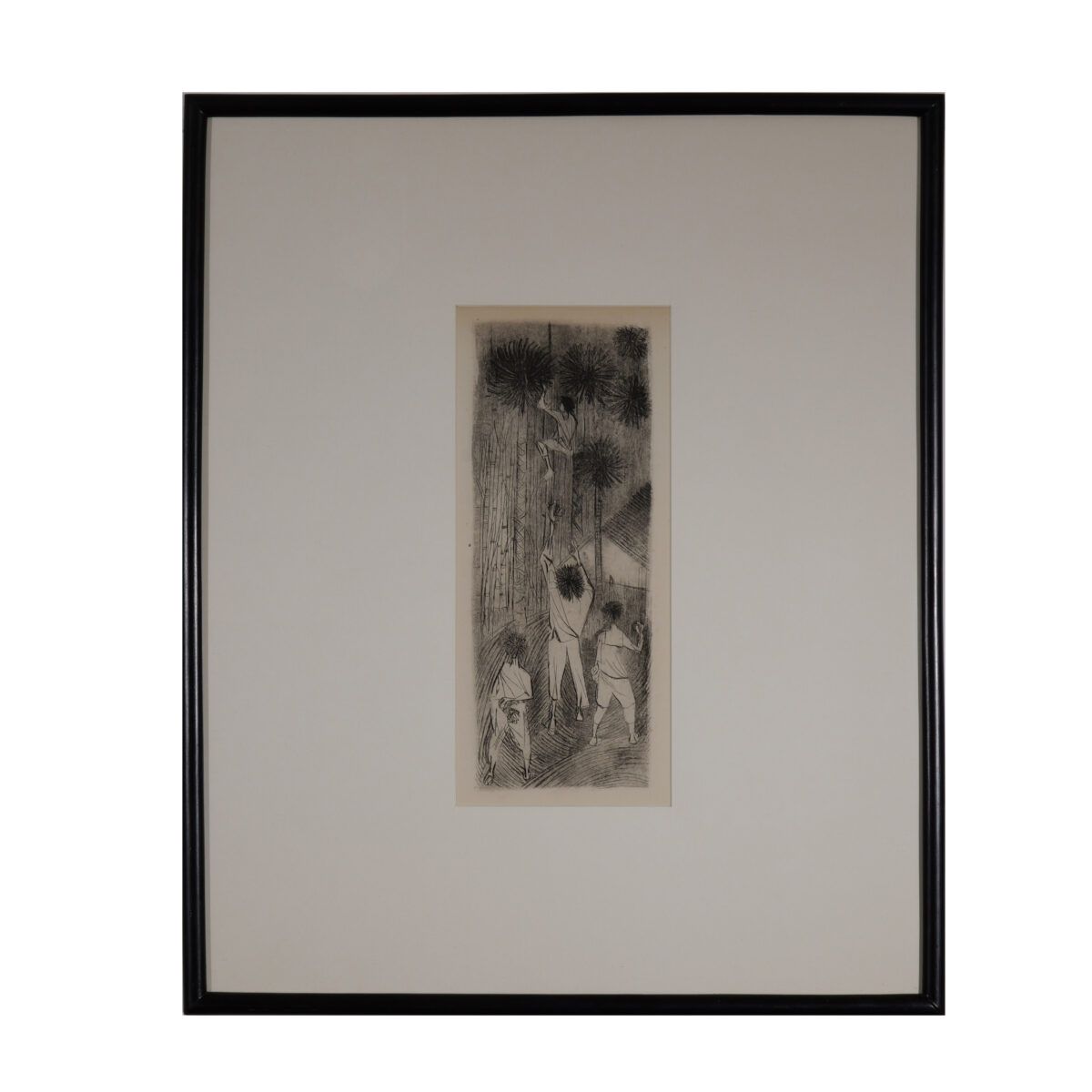 Gravura em metal de Candido Portinari de 1959 Menino de Engenho coqueiro