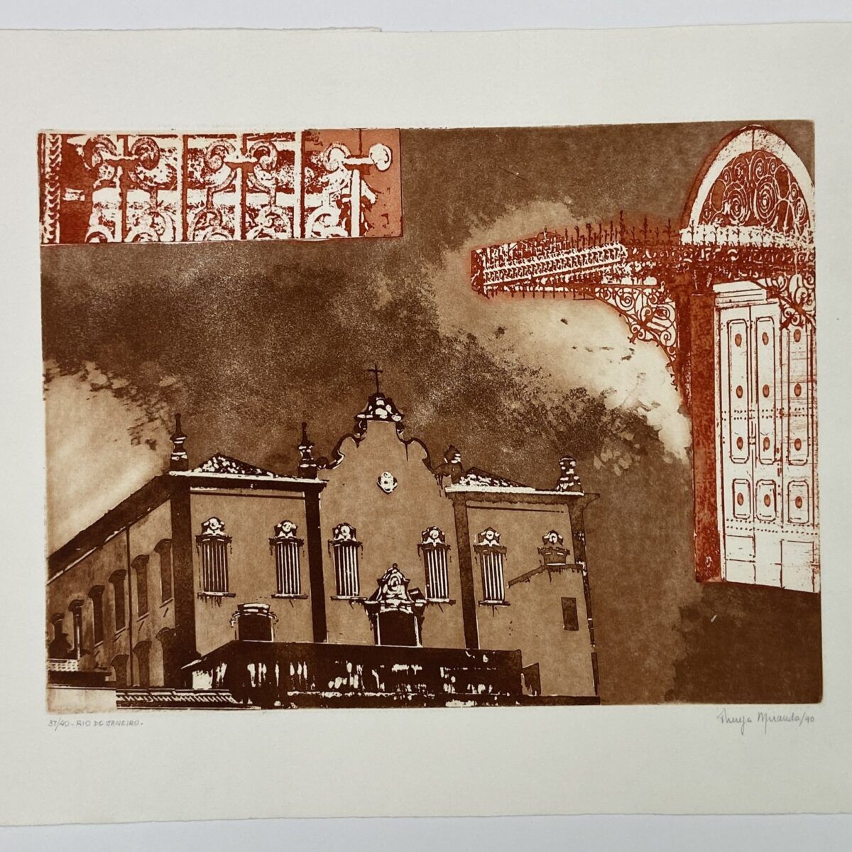 Gravura em metal "Rio de Janeiro" l Thereza Miranda