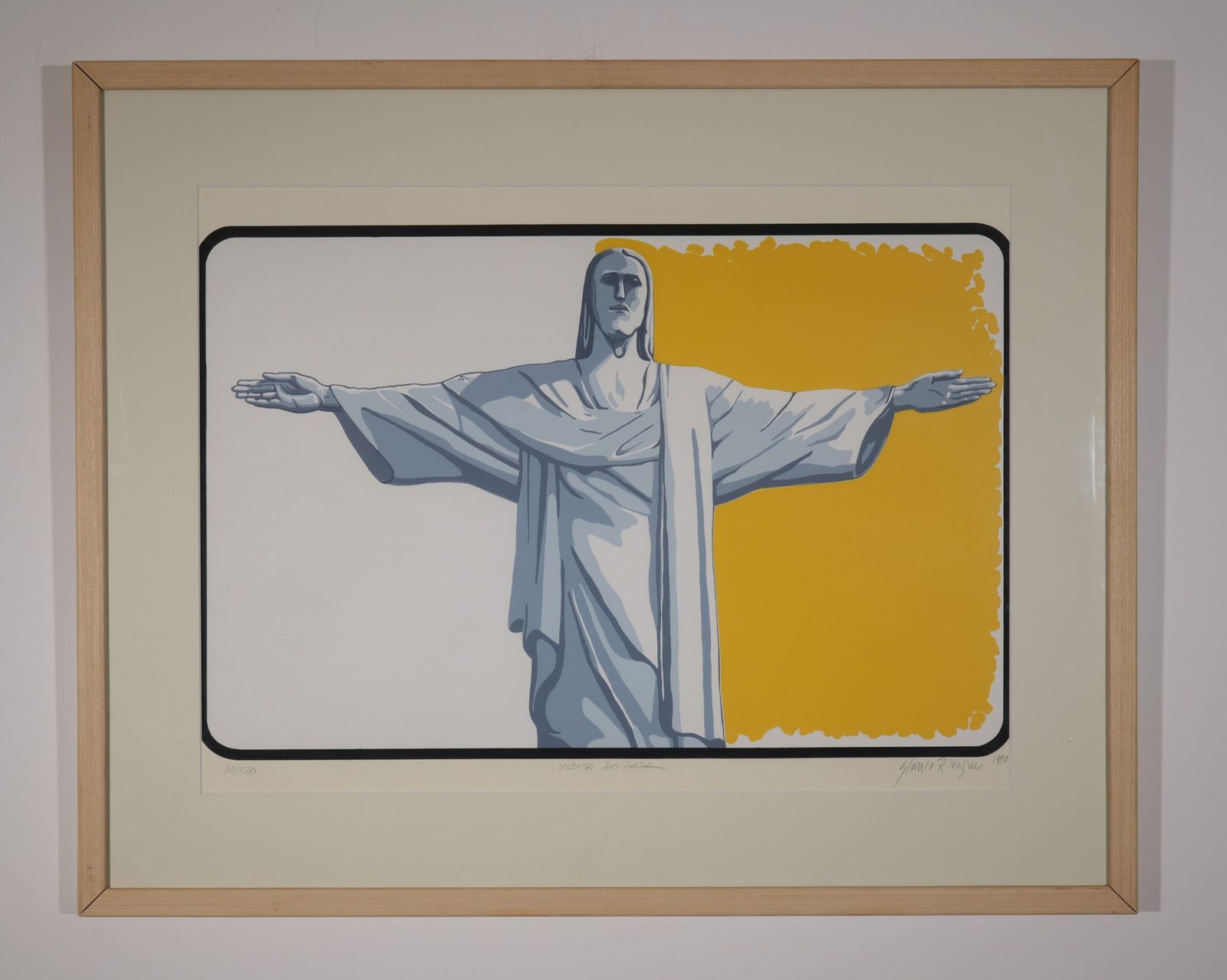 Serigrafia "Visita do Papa" l Glauco Rodrigues