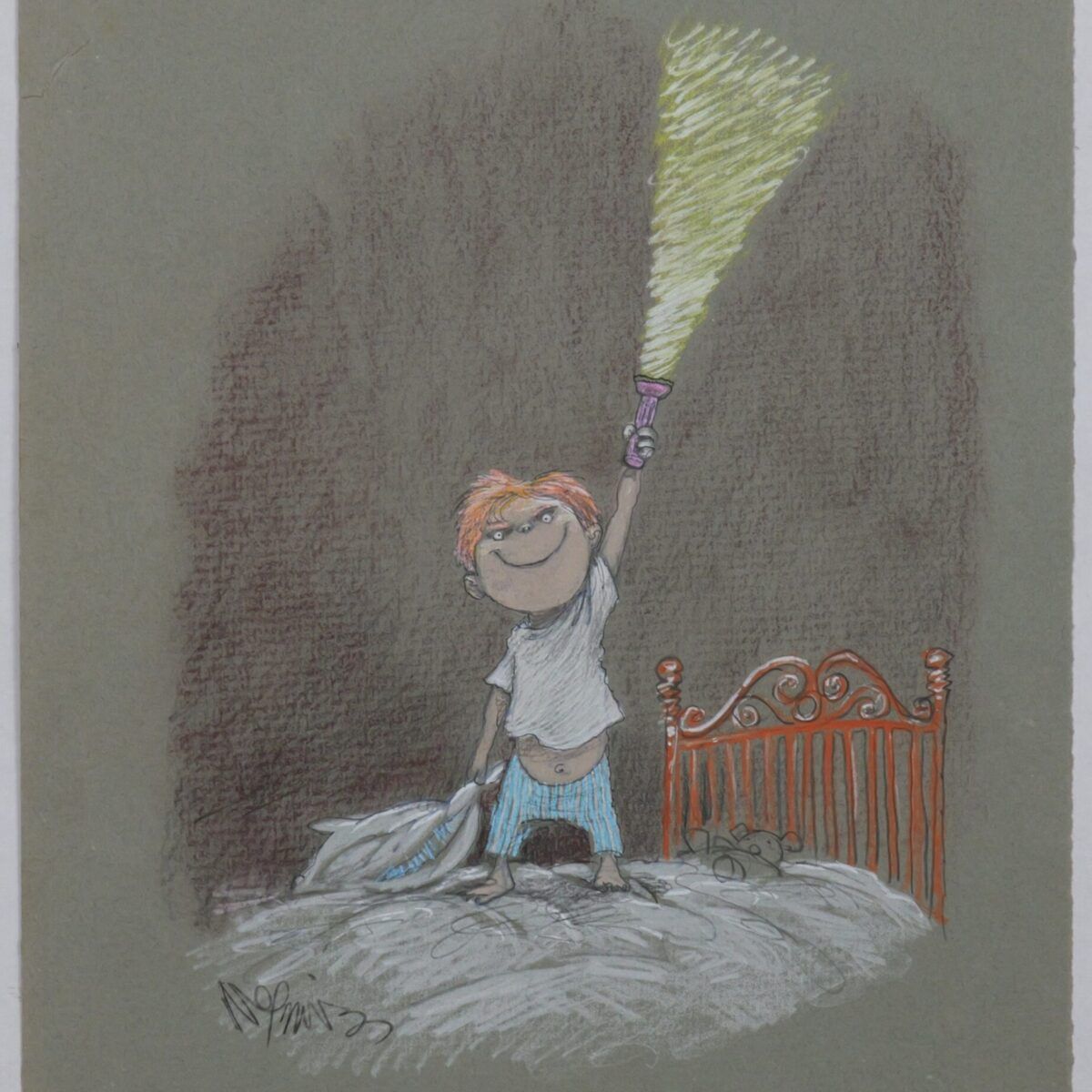 Ilustração original 'Vitória!' l Roberto Negreiros