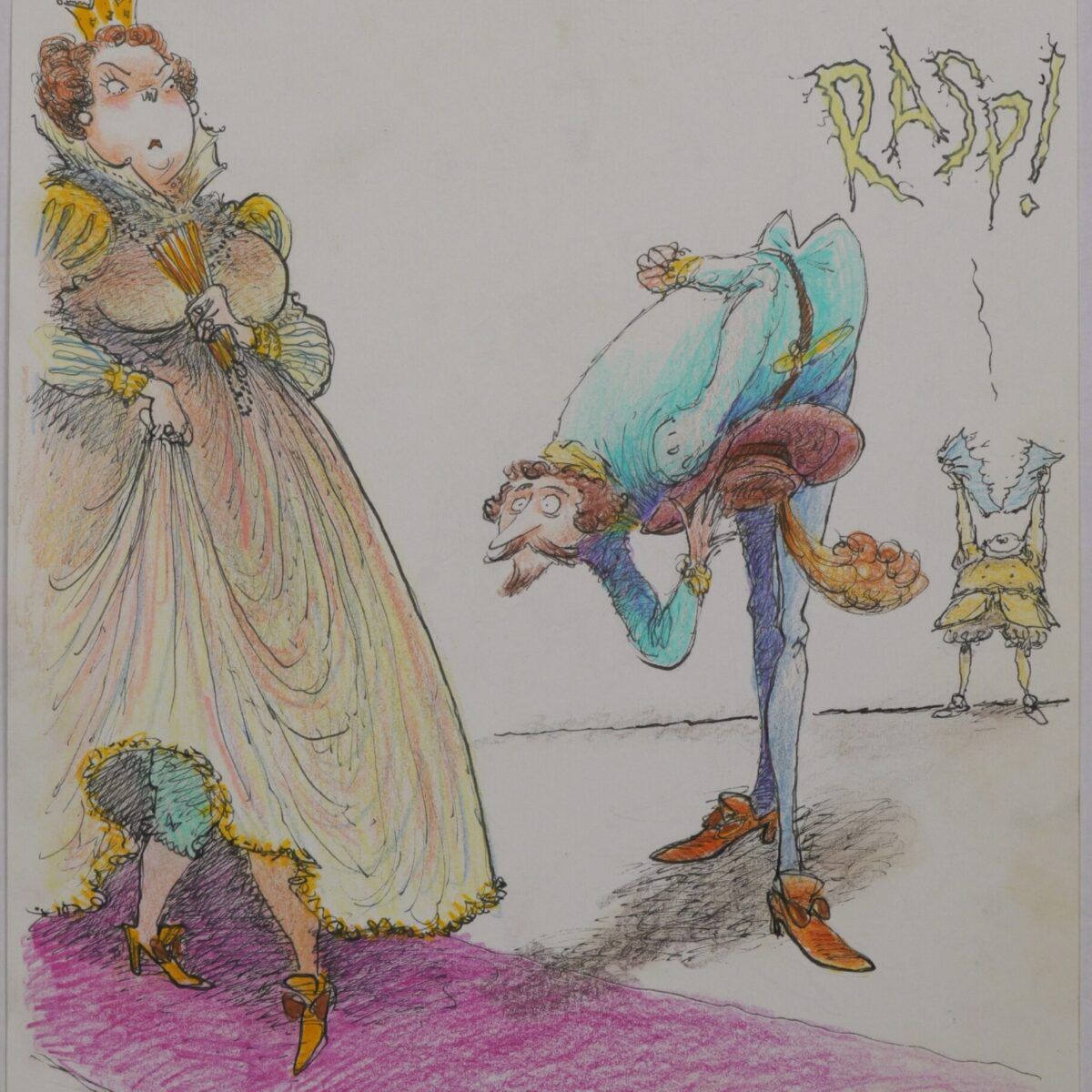 Ilustração original 'Pilhéria' l Roberto Negreiros