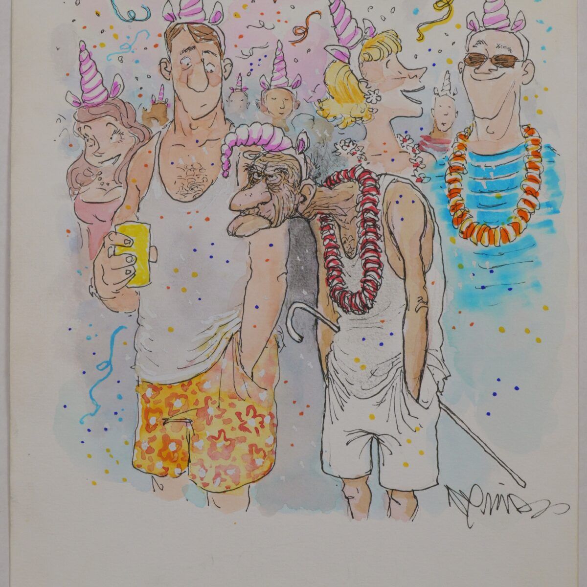 Ilustração original 'Carnaval!' l Roberto Negreiros