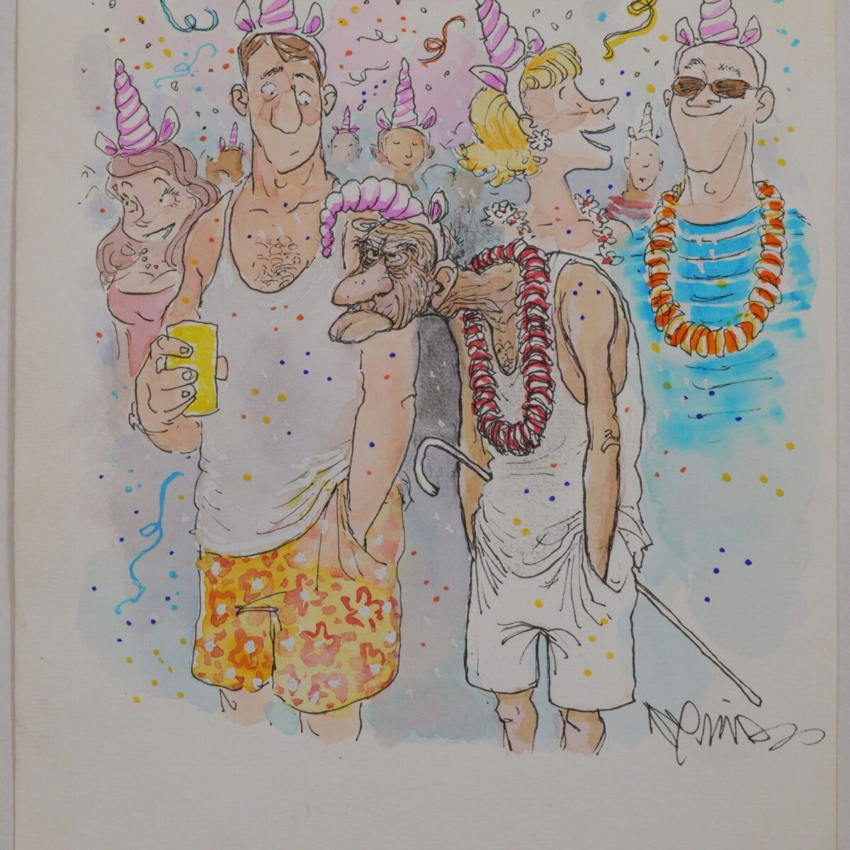 Ilustração original 'Carnaval!' l Roberto Negreiros