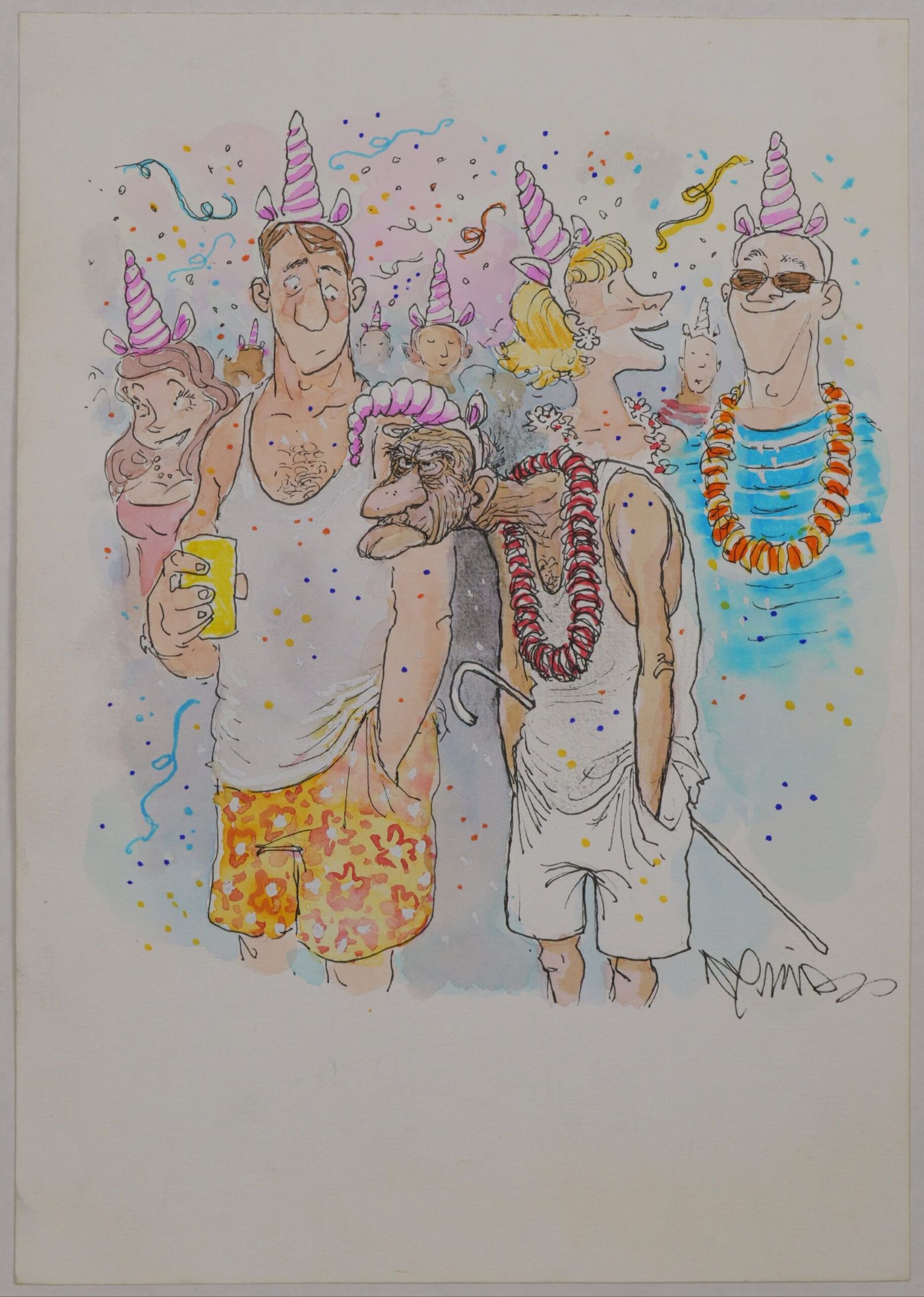 Ilustração original 'Carnaval!' l Roberto Negreiros