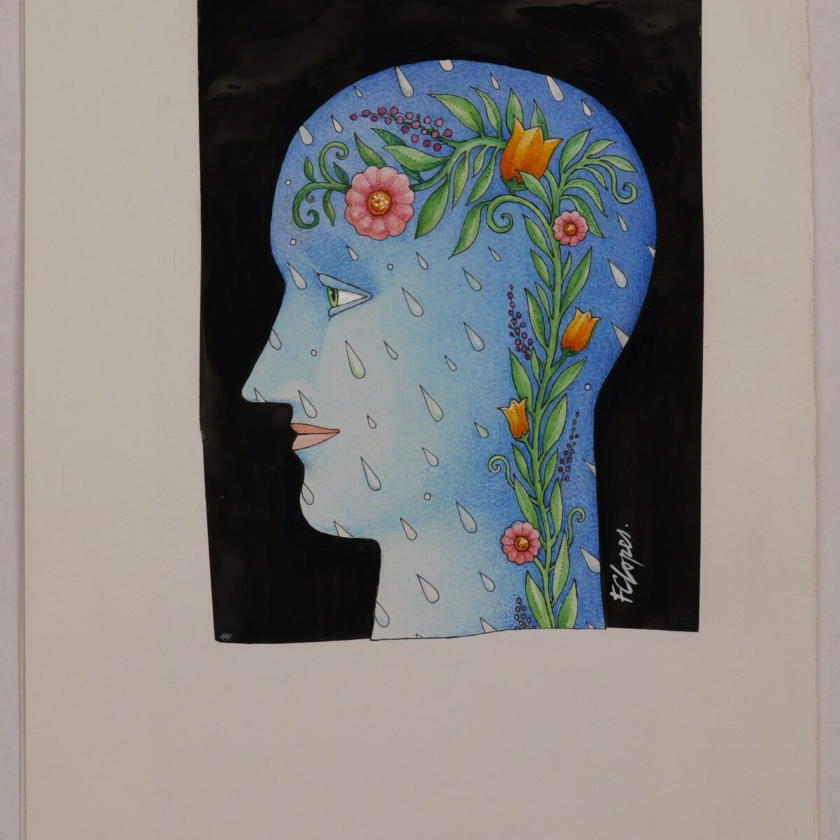 Ilustração original 'Vida' | Fernando Lopes