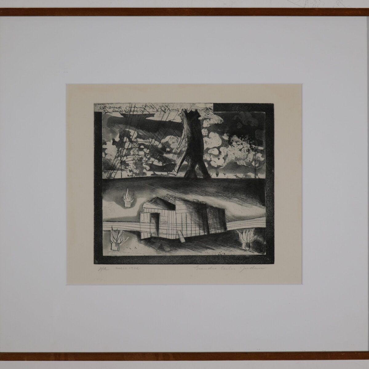 Gravura em metal 1972 |  Evandro Carlos Jardim