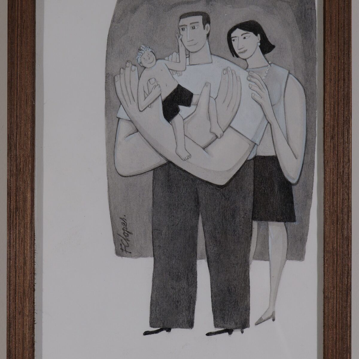 Ilustração original 'Família' | Fernando Lopes