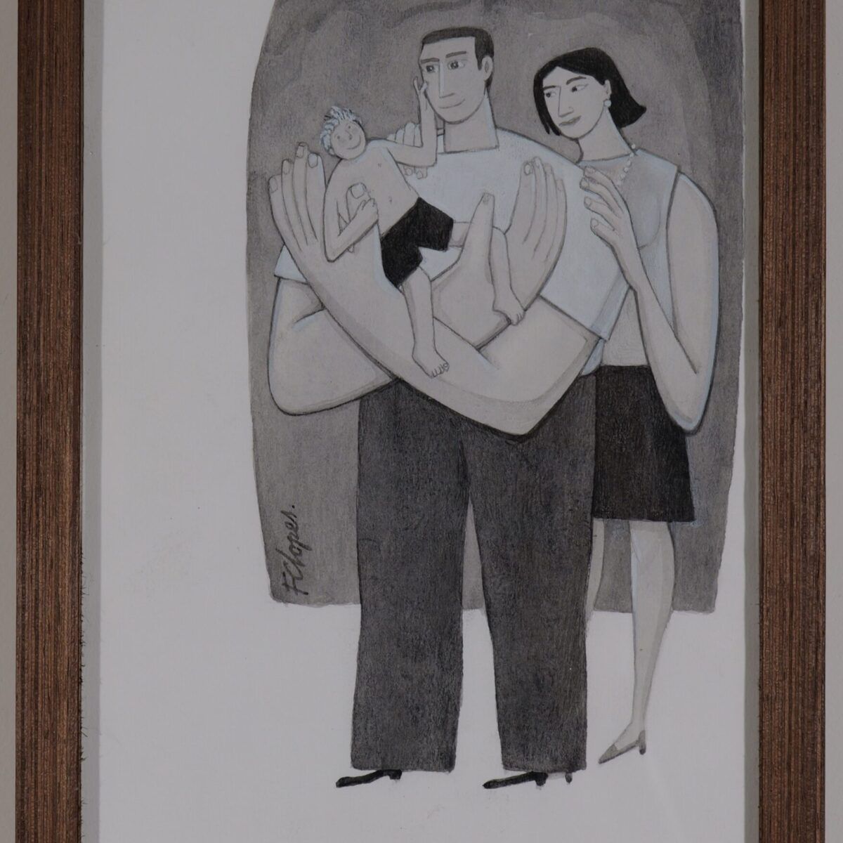 Ilustração original 'Família' | Fernando Lopes