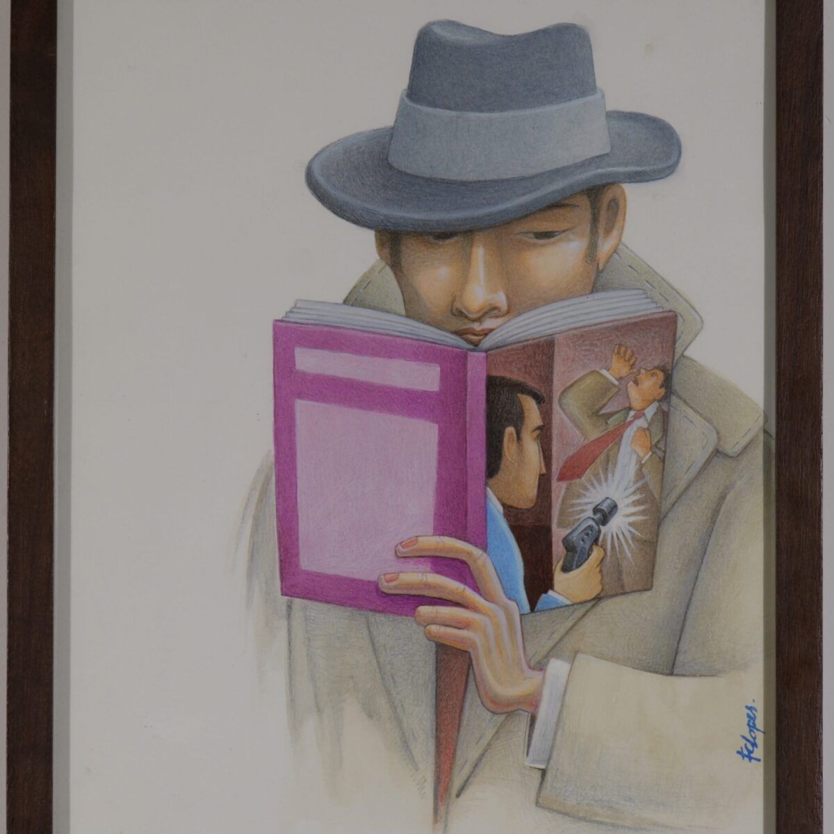 Ilustração original 'Suspense' | Fernando Lopes